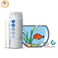 6 In 1 Fish Tank Water Aquarium Test Strips Freshwater Saltwater Test Kit For Test PH Carbonate Hardness Chlorine Nitrite Nitrate Aquarium 100pcs. 