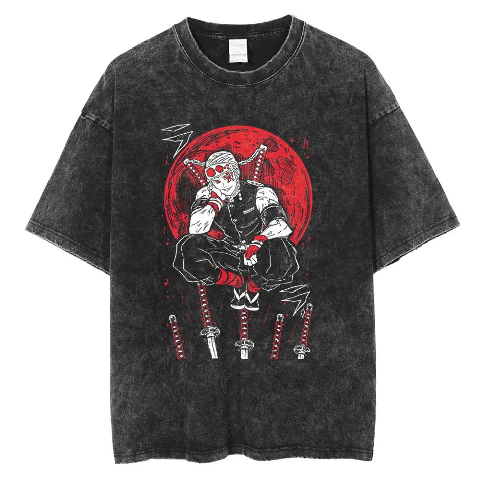 Demon Slayer Anime T-Shirt Herren - Japan Manga Design 100% Baumwolle
