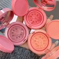 Air Cushion Blush Cream Matte Nude Color Blusher Milk Pink Peach Apricot Rouge with Puff Girl Blush Facial Makeup Cosmetics. 