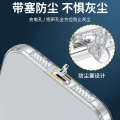 IPhone Transparent Silicone Soft Suitable for Apple Max Phone Case 14 Dust Stopper. 