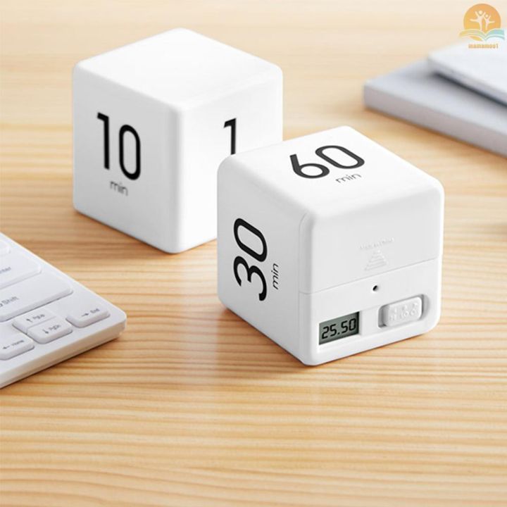 Timingcube Time Tracker M^M Portable Cube Timer Digital Kitchen Timer Countdown Alarm 15-20-30 ...