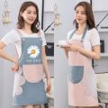 Waterproof Kitchen Apron Apron Kitchen Cooking And Washing Dishes Big Pocket Housework Apron Good Effect And Easy To Use - Cyclone. 