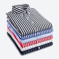 MRMT 2023 Brand New Men's Long-sleeved Shirts Blouse Casual Vertical Stripes Shirts for Male Slim Tops Man Shirts Blouses. 