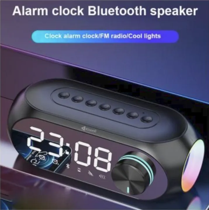 KISONLI%20LP-2S%20Wireless%20Bluetooth%20Digital%20Alarm%20Clock%20Music%20Speaker%20with%20RGB%20Light%20and%20TF%20Card%20for%20Mobile%20Phone%20Large%20LCD%20Display%20-%20Image%202