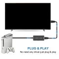 SCART to HDMI Converter with HDMI Cable HD Adapter 720P 1080P Video Audio Converter Adapte for TV Monitor Projector.