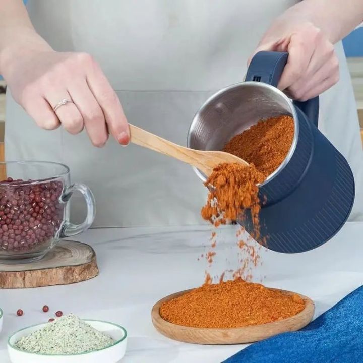 Grinder%20%20Household%20Small%20Powder%20Grinding%20Machine,%20Electric%20Mini%20Spice%20Grinder%20Add%205%20Blades%20304%20Stainless%20Steel%20Grinding%20Fine%20Powder%20for%20All%20Kinds%20of%20Grains,%20Condiments,%20Coffee%20Beans%20(Blue)%20-%20Image%204