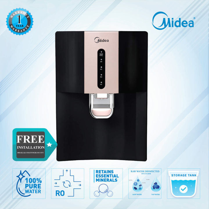 Midea JN1742T RO Water Purifier - Black