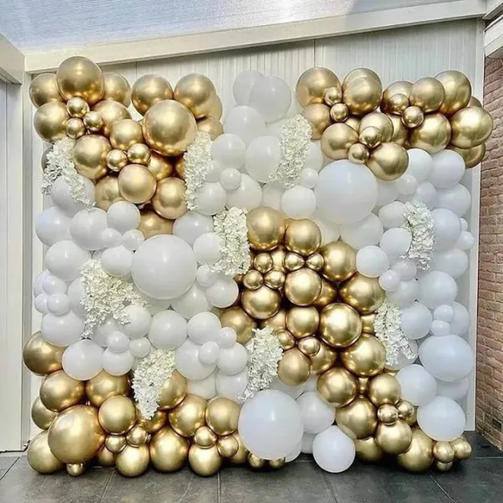 5/10/18inch%20Classic%20Matte%20White%20Latex%20Balloons%20Chrome%20Metallic%20Gold%20Balloon%20Arch%20Birthday%20Party%20Decor%20Baby%20Shower%20Wedding%20Globos%20-%20Image%206