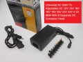 Universal Laptop Charger Power Adapter 12/15/16/18/19/20/24V 5A. 