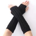 Long Fingerless Gloves Women‘s Mitten Winter Arm Warmer Knitted Arm Sleeve Fine Casual Soft Girls Goth Clothes Punk Gothic Glove. 
