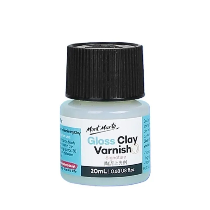 Mont Marte Gloss Clay Varnish 20ml and 60 ml
