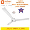 Orient CARINA 1400MM / 56" Ceiling Fan [Silver Ring] KDK model India. 