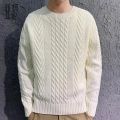 Cable Knit Sweater Men Autumn Winter Tops Men Casual Clothes Crewneck Chunky Knit Cardigan Men Pullover Sweaer Knitted Shirts. 