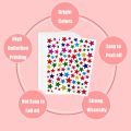6/60Sheets Children's Stickers Star Stickers School Reward Behavior Chart Children's Handmade Clip Art Decoration. 