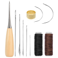 11 Pcs Leather Sewing Tool Kit for DIY Crafts Canvas Leather Repair. 