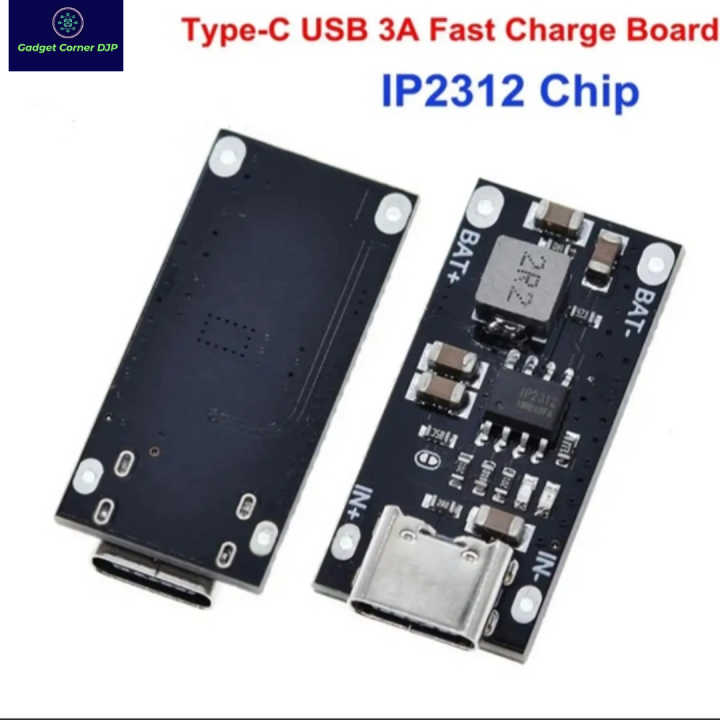 Lithium Battery 18650 Charging Module 3A Type C Fast Charging Board