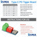 Type-C PD Trigger Board Module 5V 9V 12V 15V 20V Output.