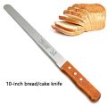 Stainless steel made Bread & Cake Cutter Knife, Handle Brown & steel color knife 14.50 inch. 