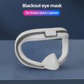 Silicone Face Cover for Meta Quest 3 Glasses Replacement VR Face Connector Protective Cover Sweatproof Blackout Eye Mask.