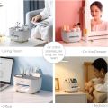 Tissue Box Cover Holder with Storage, Napkin Tissue Box, Multi-Function Tissue Box ABS Material Storage Organizer Caddy for Bathroom, Bedroom and Office.