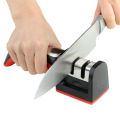Stainless Steel Knife Sharpener - Black. 