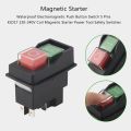 Waterproof Electromagnetic Push Button Switch 5 Pins KJD17 220-240V.
