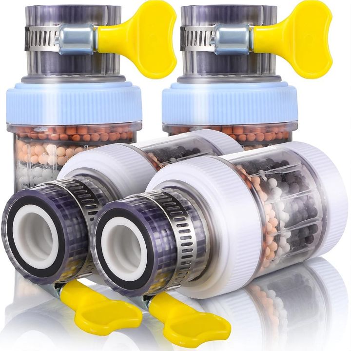 Water Purifier for Tap – 4pcs Set – 6-Layer Filter Head with Carbon and ...