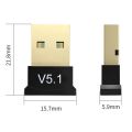 BT 5.1 Wireless Bluetooth Adapter USB Dongle For Desktop Laptop PC Multi Device Bluetooth Audio Receiver Transmitter BT5.1 By Exotic mart. 