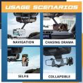 360° Rotatable Car Phone Holder Rearview Mount Cradle Navigation Bracket Retractable Car Stand. 