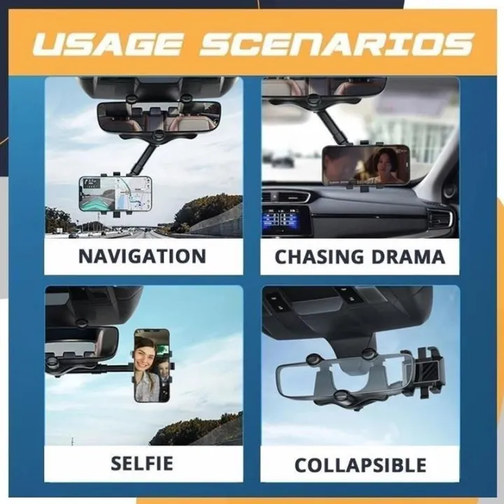 360%C2%B0%20Rotatable%20Car%20Phone%20Holder%20Rearview%20Mount%20Cradle%20Navigation%20Bracket%20Retractable%20Car%20Stand%20-%20Image%204