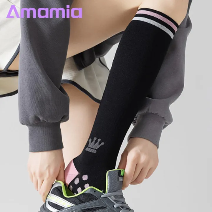 Anti-pilling%20Compression%20Socks%20Cozy%20Knee-length%20Winter%20Socks%20with%20Massage%20Soles%20for%20Women%20Anti-slip%20High%20Elasticity%20Warm%20Comfortable%20Yoga%20Stockings%20for%20Jogging%20Buyers'%20Favorite%20Compression%20Calf%20-%20Image%203