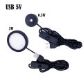 USB LED Mini Spotlight 5V Round Surface Mount Cabinet Display Showcase Small Light Ceiling Light Spotlight Home Use with Switch. 