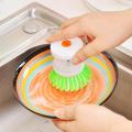 1 Pcs Kitchen Wash Tool Pot Dish Brush with Washing Up Liquid Soap. 
