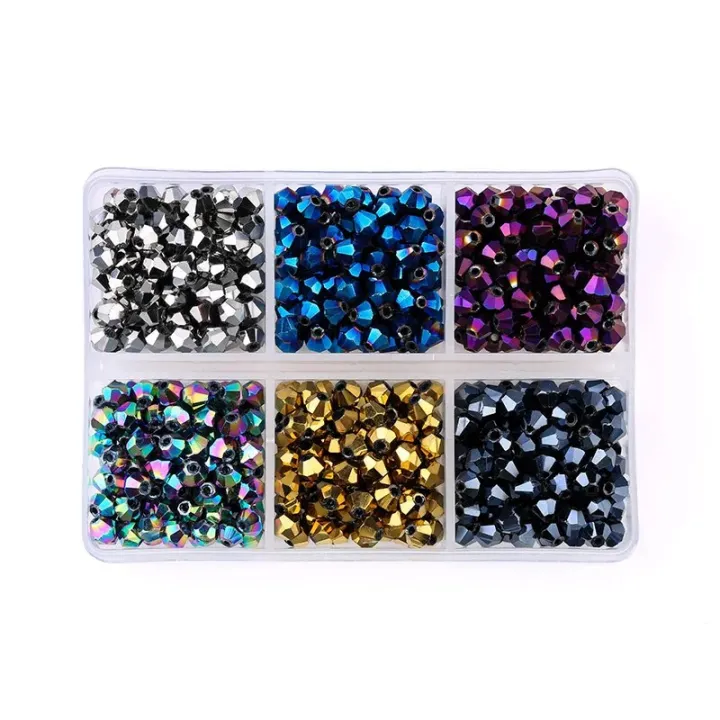 600pcs/lot%204mm%20Plated%20Color%205238%20Bicone%20Beads%20Loose%20Spacer%20Beads%20Austria%20Jewelry%20Beads%20for%20Sewing%20Diy%20Supplies%20Jewelry%20Making%20-%20Image%207