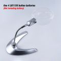 Illuminated Desk Table Led Lamp Magnifying Glass 2X 5X Magnifying Table 2 LED Reading  Painting magnifier Tools Gift. 