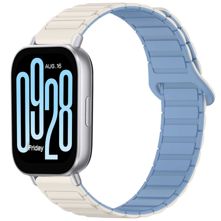 (NEW) Two Color Magnetic Buckle Silicone Watch Band For Redmi Watch 5 Active