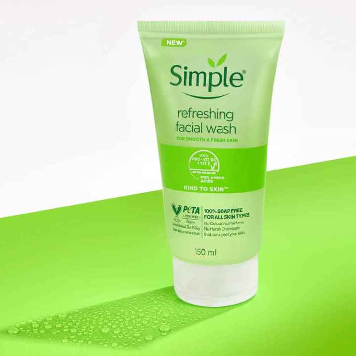 Simple Kind to Skin Refreshing Facial Wash Gel 150ml