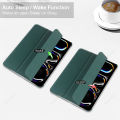For New iPad Pro11 Inch Case 2024 5th Generation(M4) PU Leather Smart Cover Wake/Sleep up with pencil holder iPad Pro 11 5th Gen.