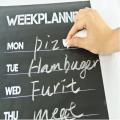 Weekly Plan Calendar Memo Chalk Blackboard Vinyl Waterproof Wall Sticker Reuse Bulletin Size: 45x31cm.
