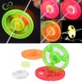 1pc Flash Light Spinner Pull Line LED Flywheel Wheel Glow Creative Classic toys for Children Gift toy. 