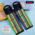Color Transparent Fluorescent Index Tabs Flags Sticky Note Stationery Reading.