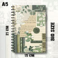 Notebook Aesthetic Journal Clock Design Writing Pad K709. 