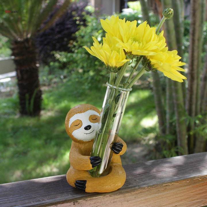 Sloth%20Statue%20Home%20Decor%20Flower%20Test%20Tube%20Vase%20Lightweight%20Creative%20Modern%20Resin%20Figurine%20for%20Housewarming%20Drawing%20Room%20Home%20Decorations%20-%20Image%203