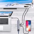 USB C HUB 8 in 1 USB C Adapter with 4K HDMI 100W PD USB 3.0 RJ45 Ethernet SD/TF Card Reader MacBook pro air ipad.