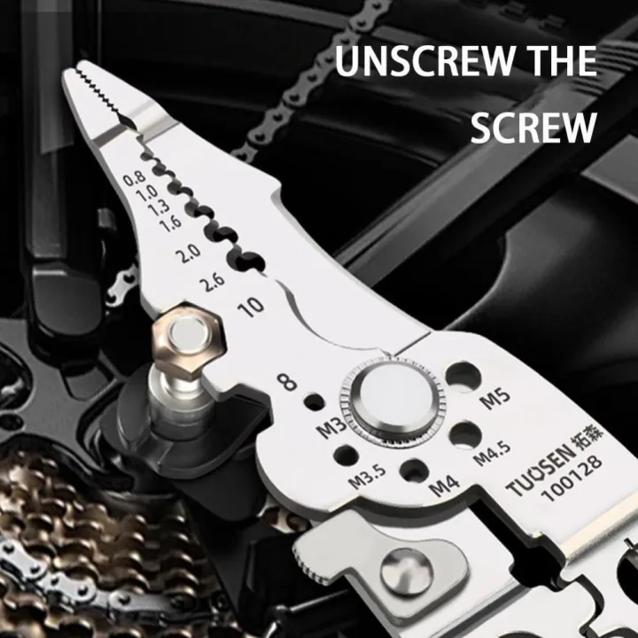 New%202024%20Wire%20Stripper%20Industrial%20Grade%20Multifunctional%20Crimper%20Cable%20Cutter%20Stainless%20steel%20Electric%20Tool%20Pliers%20-%20Image%204