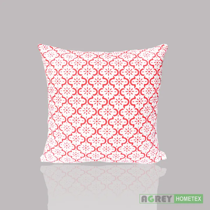 Fiber%20Cushion%20with%20Cover,%20White%20&%20Red,%20(18"x18"),%20Set%20of%205%20-%20Image%203
