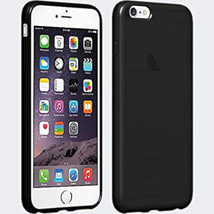 For Apple iPhone 6 Plus / 6S Plus Luxury Soft Silicon Black TPU Shockproof Slim Back Cover Case - মোবাইল ফোন - Phone (Back Case Cover For Smartphone)