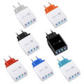 QC 3.0 Quick Charger 5V 3A USB Charger Fast Charging Charge 4 Ports LED Light Phone Charge Adapter EU Plug Charger Accessories.