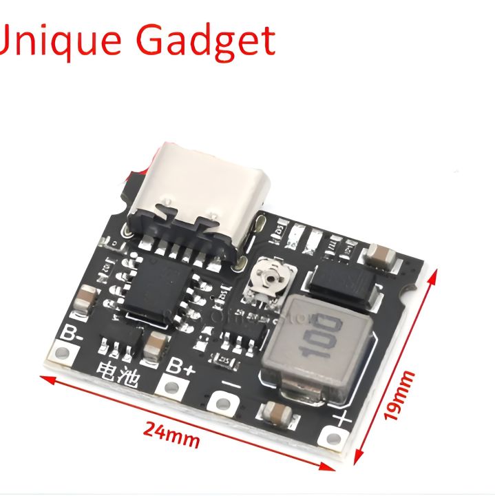 Premium%20Quality%20-%20J5019%20Li-ion%203.7/4.2%20Volt%20Battery%20Charger%20Board%20+%20DC-DC%20Step%20Up%20Type%20C%20With%20Battery%20Protection%20-%20Image%202
