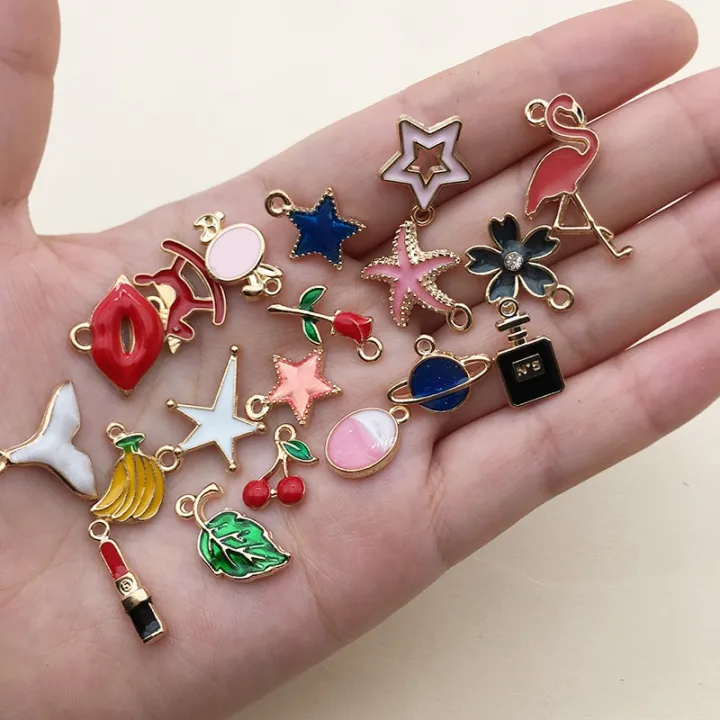 30/60/100pcs%20Random%20Mix%20Enamel%20Floating%20Charms%20For%20Jewelry%20Making%20Supplies%20DIY%20Locket%20Components%20Flowers%20Heart%20Charm%20Accessories%20-%20Image%206